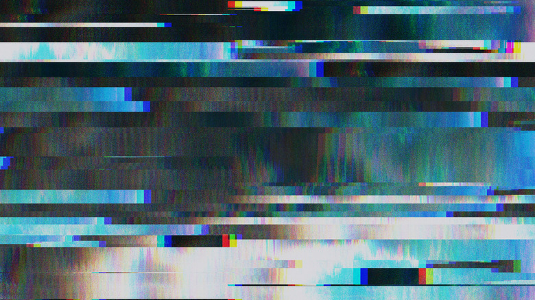 distorted pixels