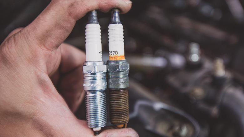 spark plugs in hand comparison