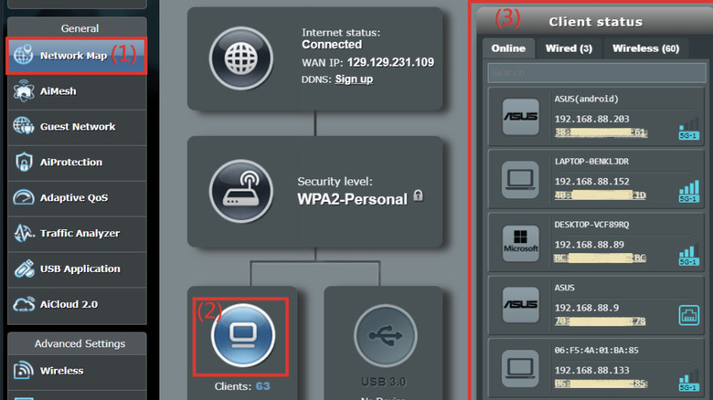 Asus dashboard
