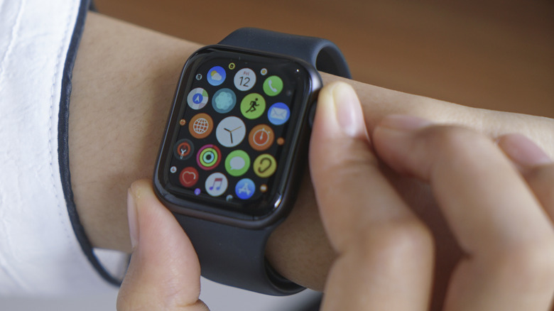 Apple Watch on wrist