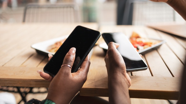 two phones next to each other