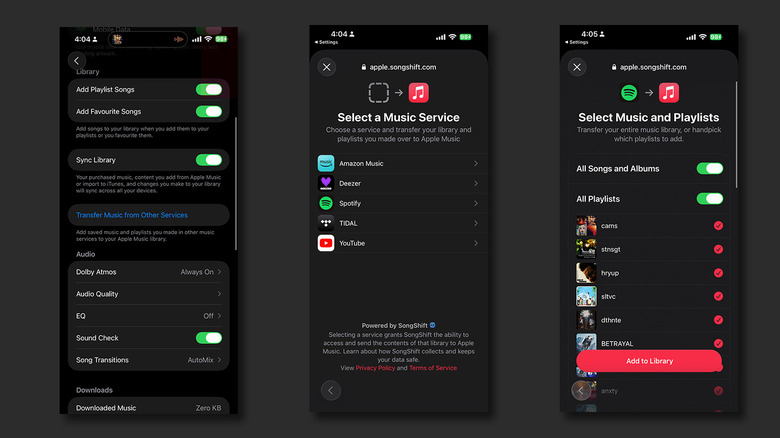 Steps to transfer music from Spotify to Apple Music