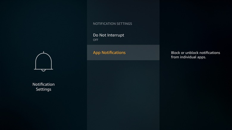 Fire TV Stick Notification Settings