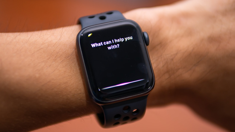 Siri screen Apple Watch