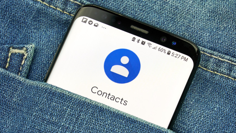 Android phone contacts app
