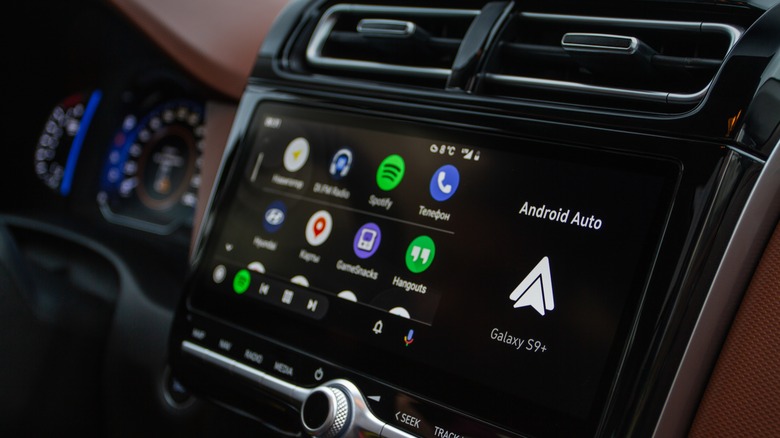 Android Auto on car infotainment system