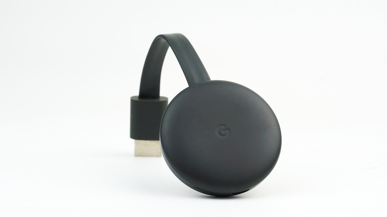 black Google Chromecast