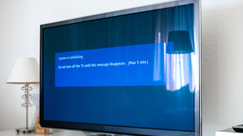 TV installing updates