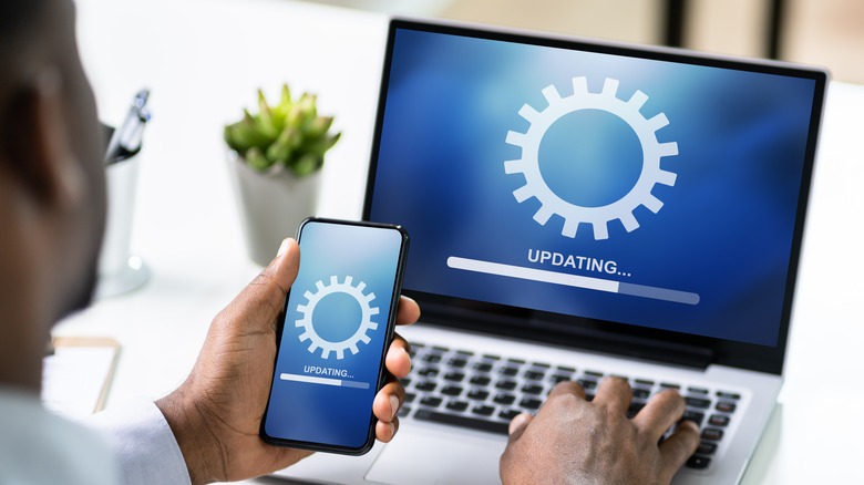 firmware updating laptop and phone
