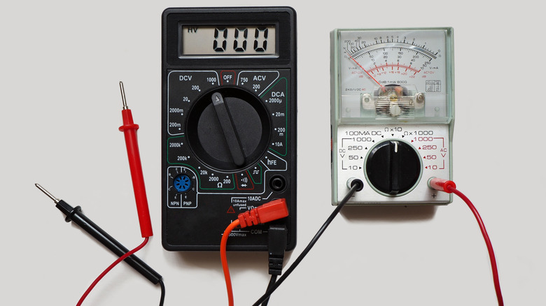 Digital and analog multimeters