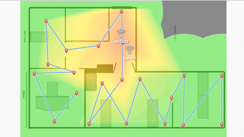 Wi-Fi heatmap sample