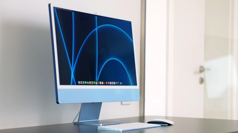 iMac on desk