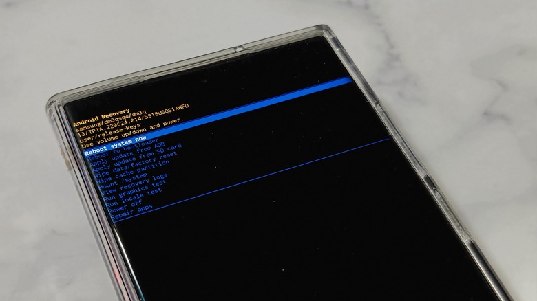 Samsung Phone in Recovery Mode