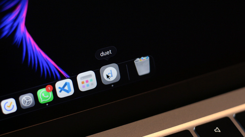 Duet app icon on a Mac