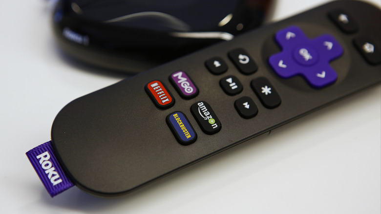 Roku remote with box