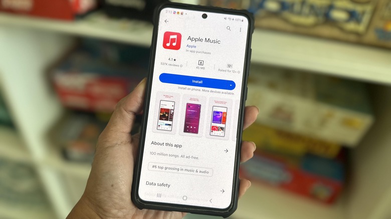 Apple Music on Samsung phone