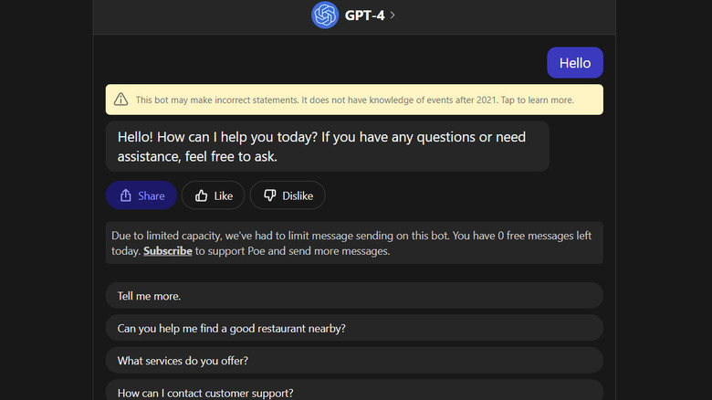 Quora Poe screenshot