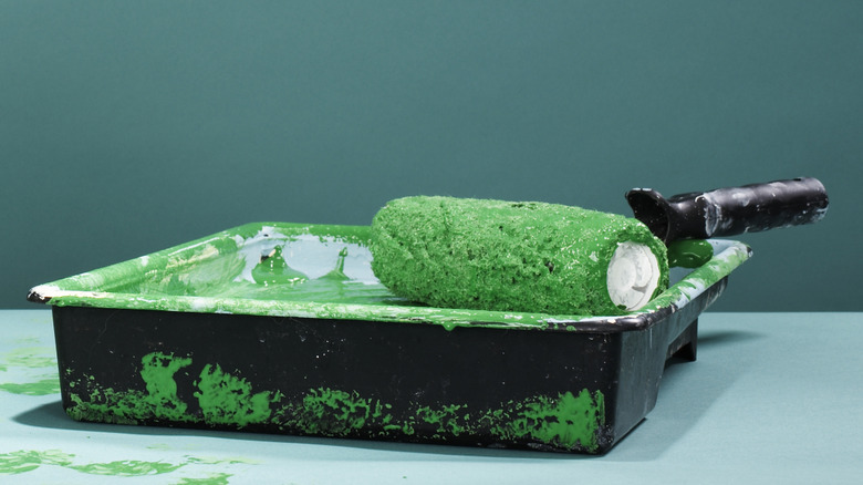 green paint
