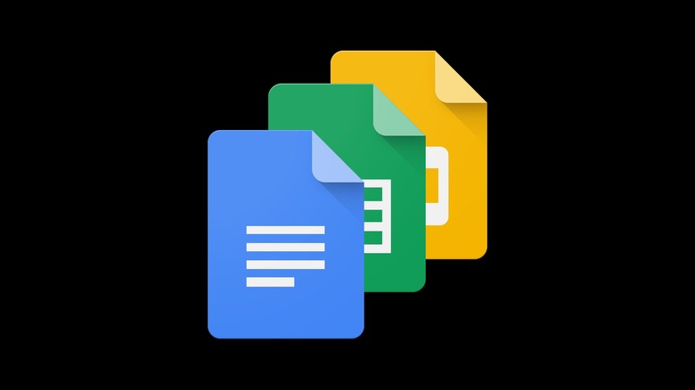 Google apps icons black background