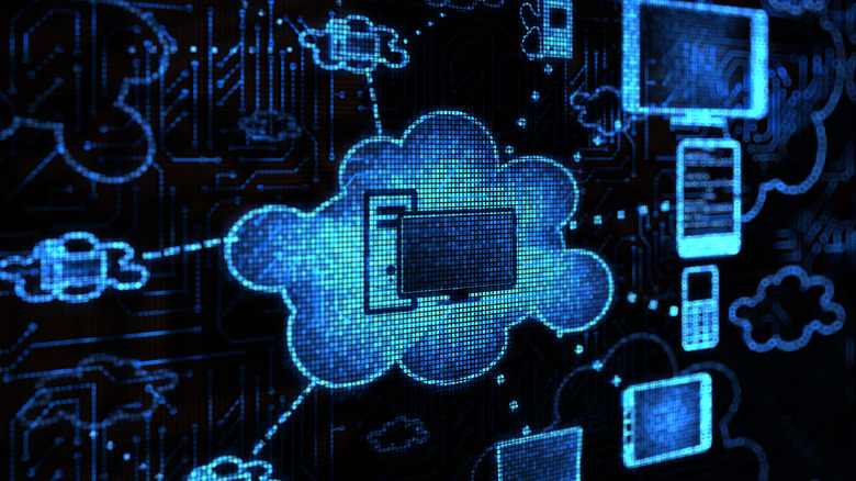 Gráfico de um computador como servidor