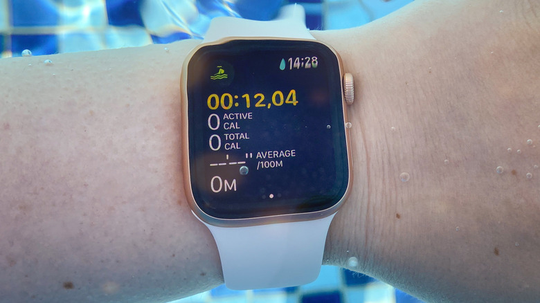 Apple Watch under water