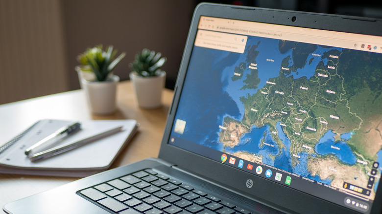 Google Maps app on Chromebook