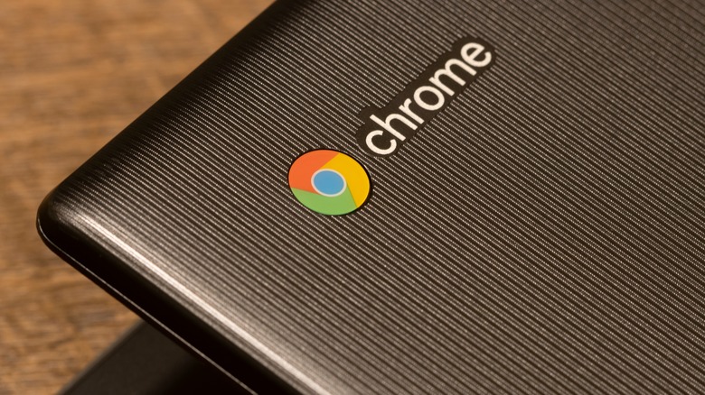 tech news Chromebook lid and logo