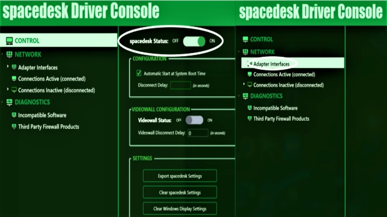 Spacedsk Driver Console demonstration