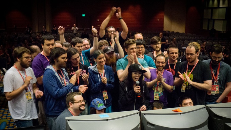 Gamers playing at Games Done Quick