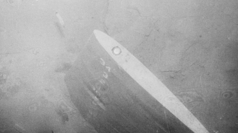 The USS Thresher on the ocean floor