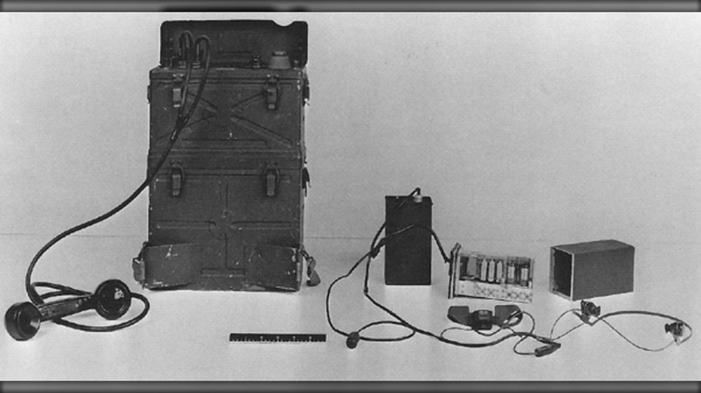 The SCR-300 backpack radio and the AN/PRC-6 radio side-by-side