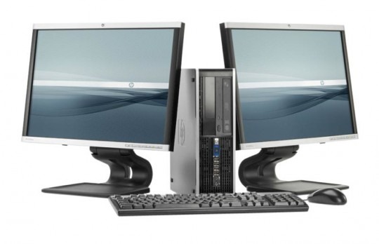 HP Compaq 6000 Pro Series with monitors