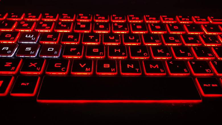 HP Gaming Laptop's Keyboard