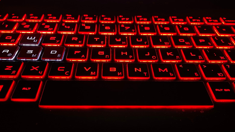 HP Gaming Laptop's Keyboard