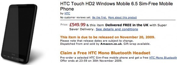 htc_hd2_amazon_preorder_november_20th_2009