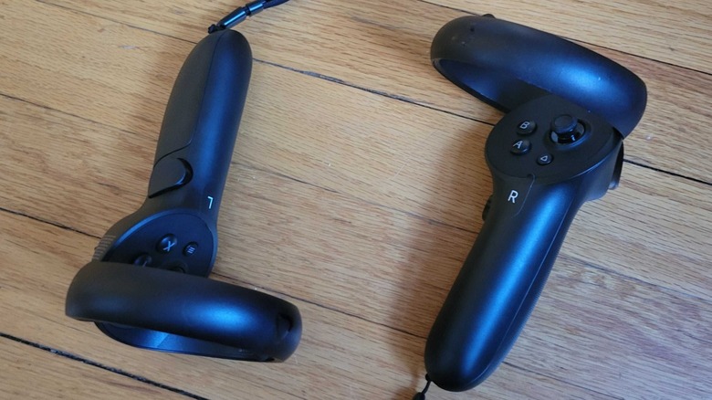 One of the new Vive controllers