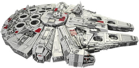 Huge lego millennium 2025 falcon