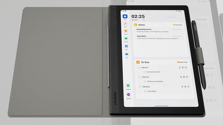 Promotional images for the Huion Note e