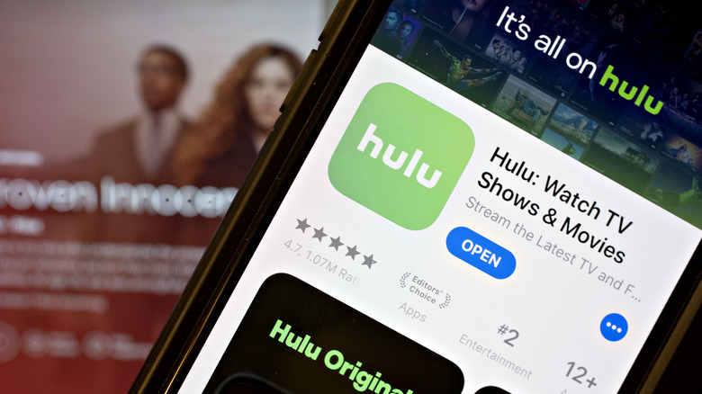 Hulu app on iPhone