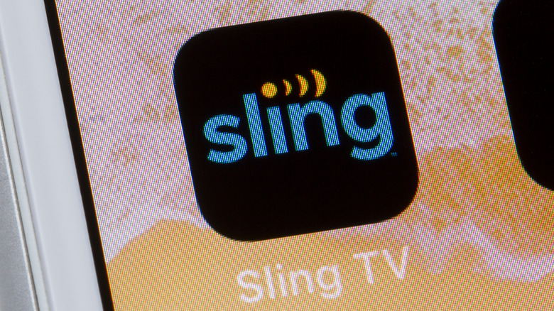 Sling TV icon on phone