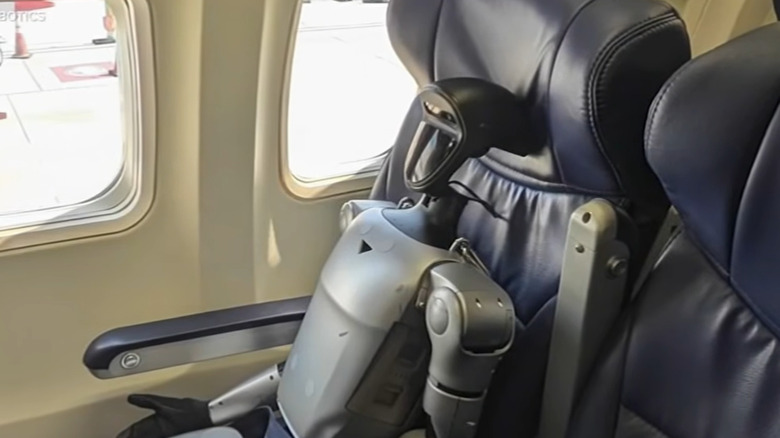 Bebop robot gets window seat on plane