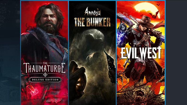Graophic showing Humble Bundle games for May 2025