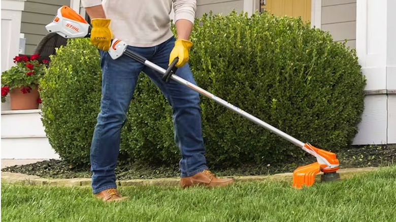 Stihl FSA 60 R in use