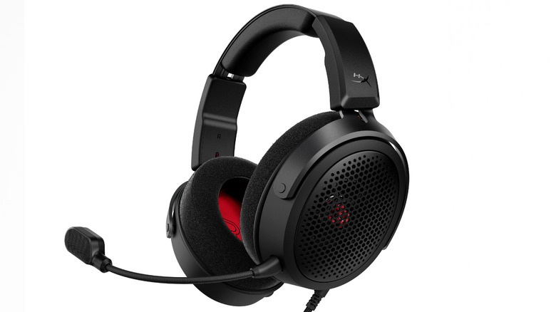 Cloud Alpha Air headset. Note the open-back design and boom microphone.
