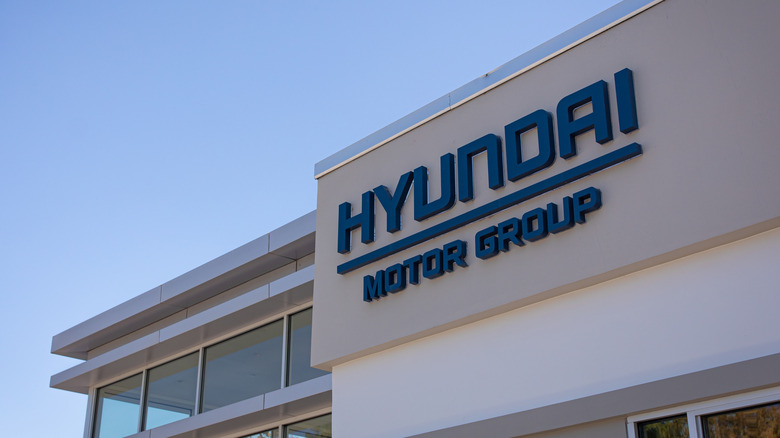 Facade of a Hyundai Motor Group building in Silicon Valley