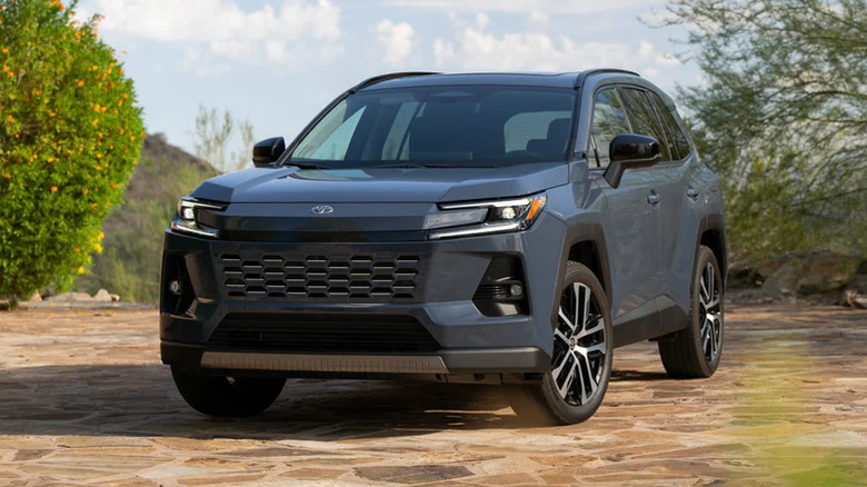 Slate gray 2026 Toyota RAV4 Limited parked outside