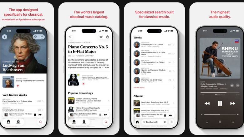 Apple Music Classical screenshots