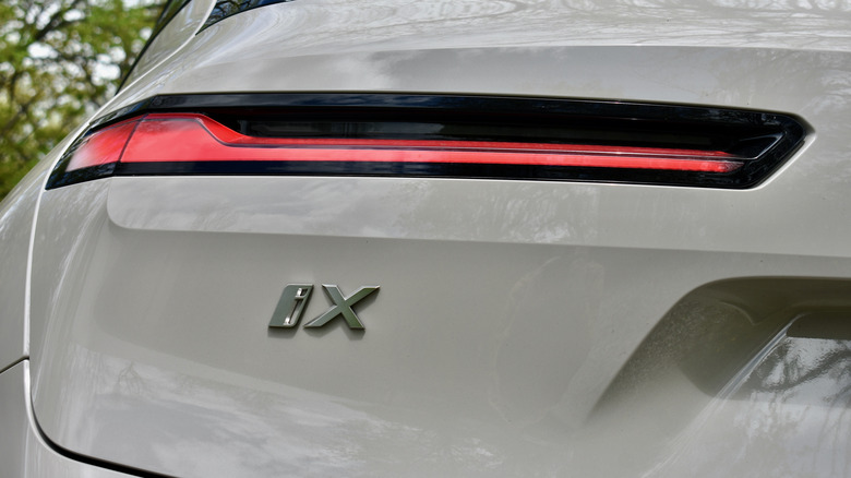 2026 BMW iX badge.