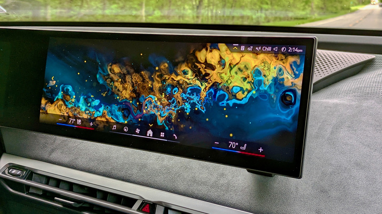 2026 BMW iX touchscreen.