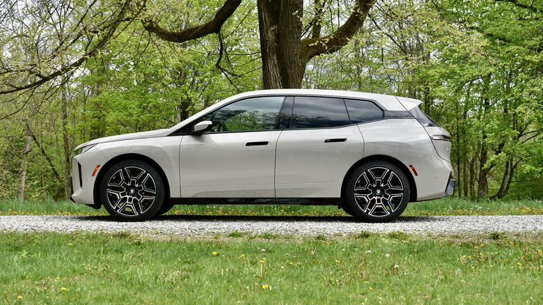 2026 BMW iX profile view.